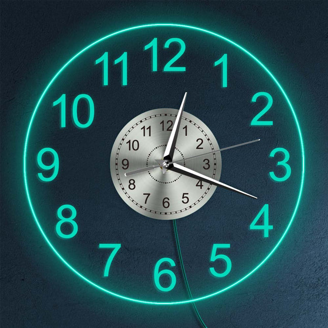 Große digitale LED Wanduhr aus Acryl