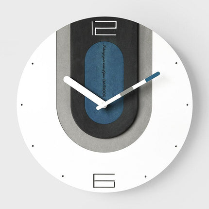 Moderne Design Wanduhr bunt geometrisch