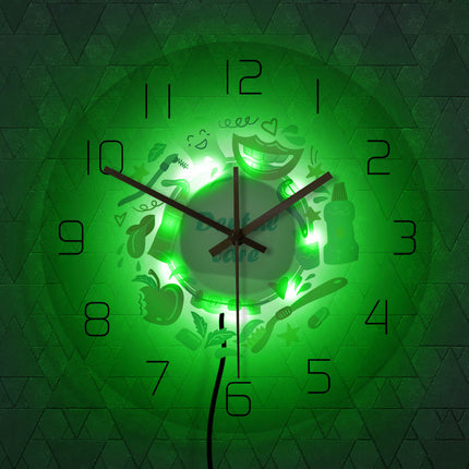 Lustige Wanduhr für die Zahnarztpraxis