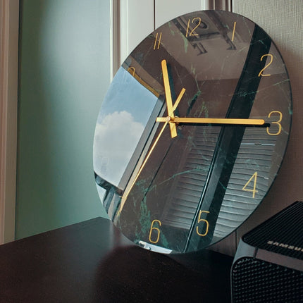 Künstlerische Wanduhr modernes Glas-Design