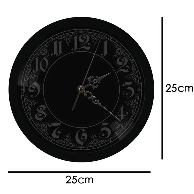LED-Wanduhr mit arabischem Ornament-Design