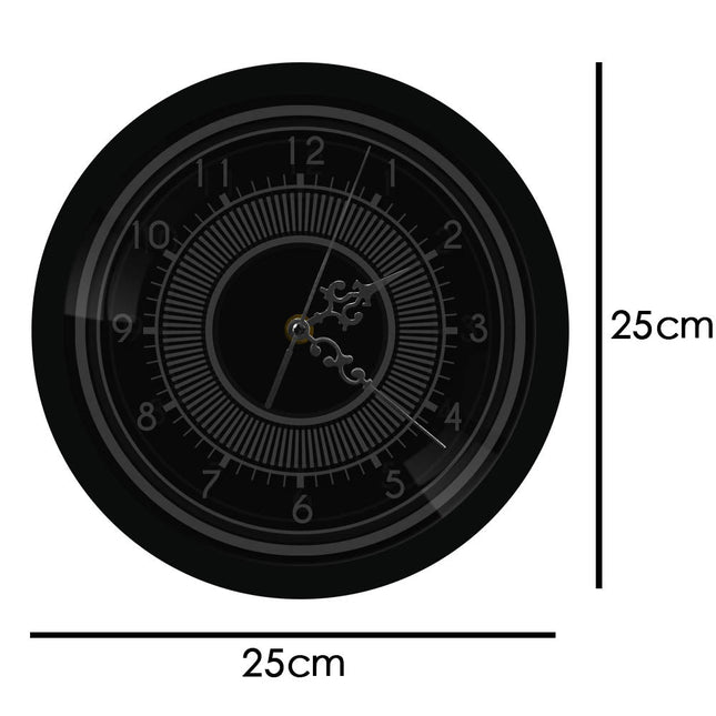 Klassische Wanduhr mit LED-Hintergrundbeleuchtung