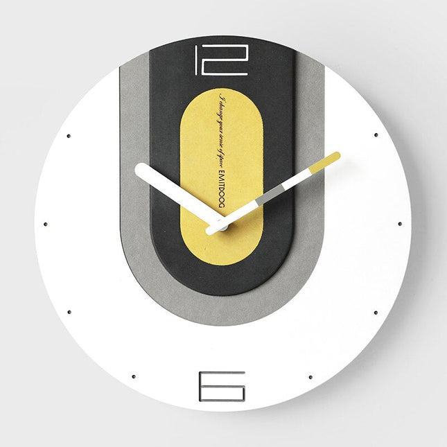 Moderne Design Wanduhr bunt geometrisch