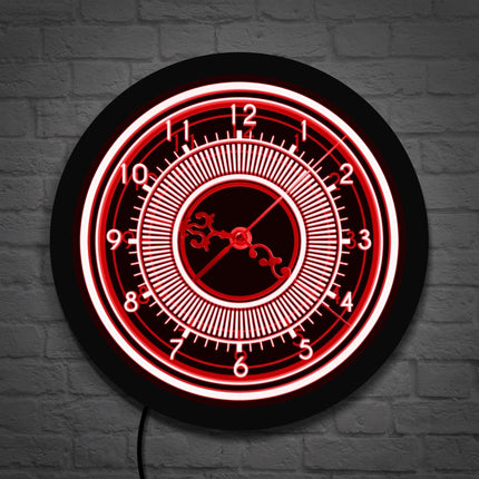Klassische Wanduhr mit LED-Hintergrundbeleuchtung