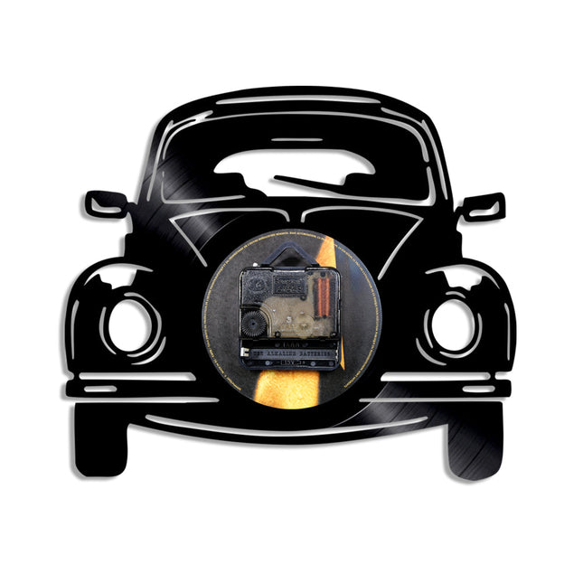 Auto Schallplattenuhr Käfer Retro Design