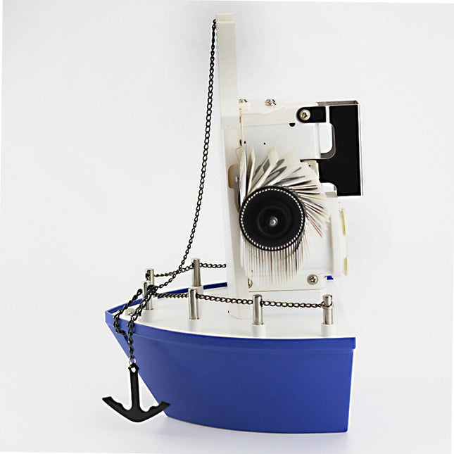 Tischuhr Flip-Uhr im Segelboot Design