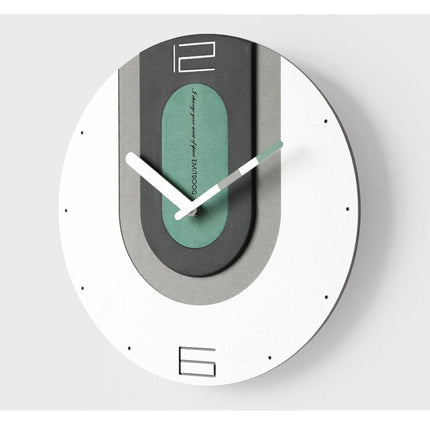 Moderne Design Wanduhr bunt geometrisch