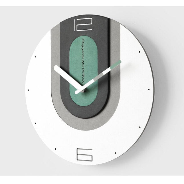 Moderne Design Wanduhr bunt geometrisch