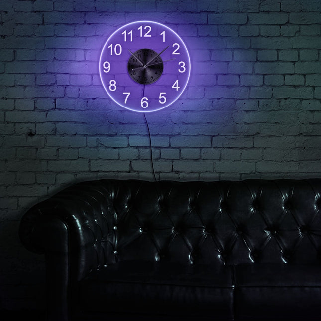 Große digitale LED Wanduhr aus Acryl