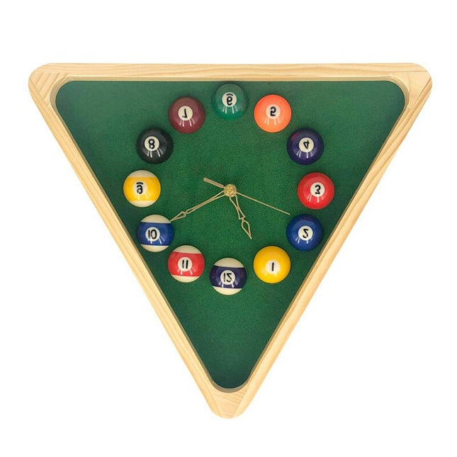 Wanduhr Billard Design aus Holz
