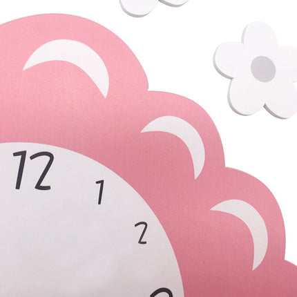 Kinderzimmer Wanduhr in Schwan-Form