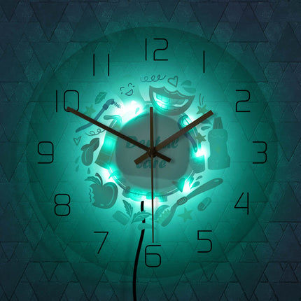 Lustige Wanduhr für die Zahnarztpraxis