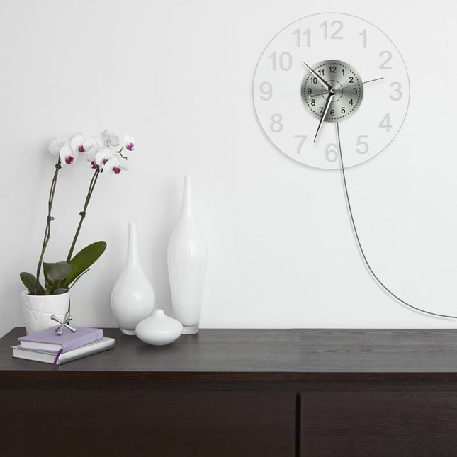 Große digitale LED Wanduhr aus Acryl