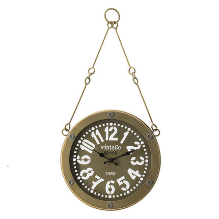 Industrie-Wanduhr zum Aufhängen mit Kette