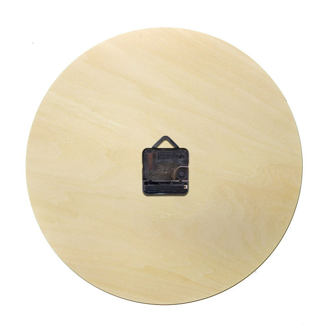 Wanduhr aus Holz mit Yoga-Posen
