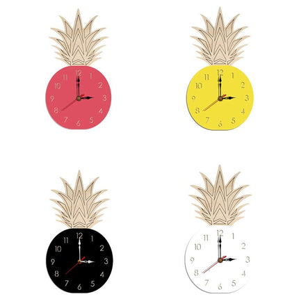 Wanduhr in Ananas Form Holz