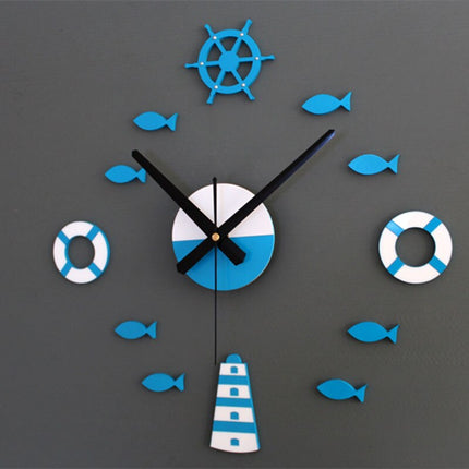 Maritime 3D-Wanduhr fürs Kinderzimmer