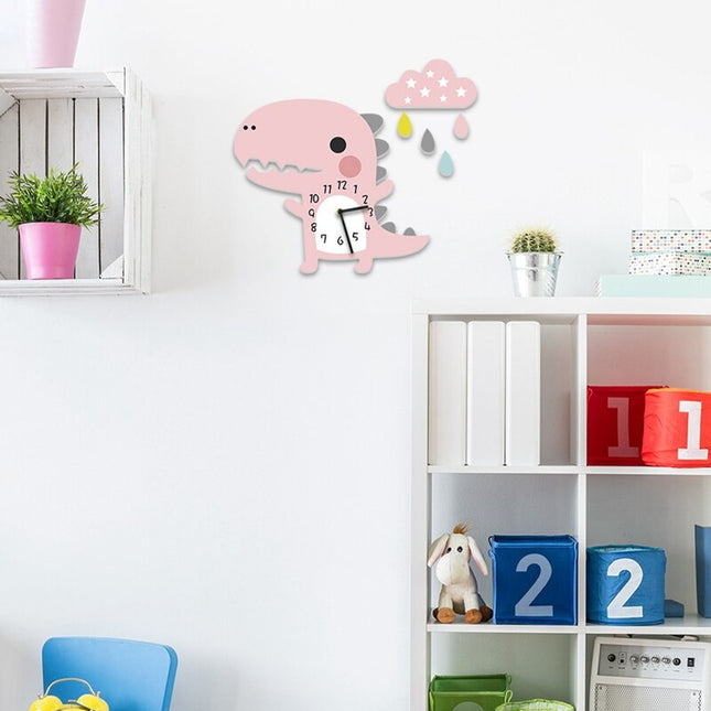 Kinder Wanduhr in Dinosaurier-Form