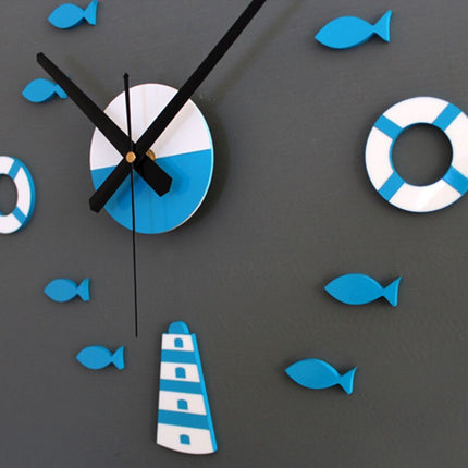 Maritime 3D-Wanduhr fürs Kinderzimmer