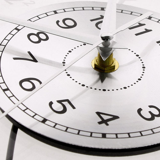 Musiknoten Wanduhr mit LED Beleuchtung