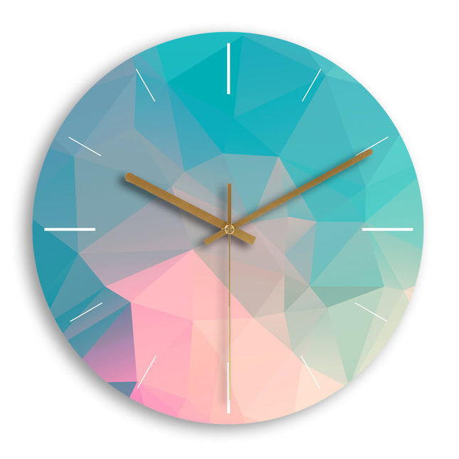 Moderne bunte Wanduhr geometrisches Muster