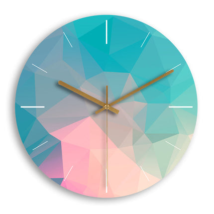 Moderne bunte Wanduhr geometrisches Muster