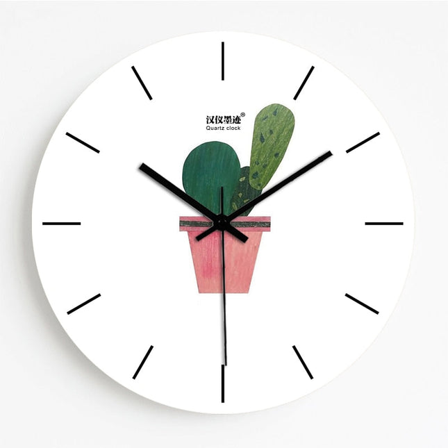 Runde Wanduhr Marmor und Glitzer