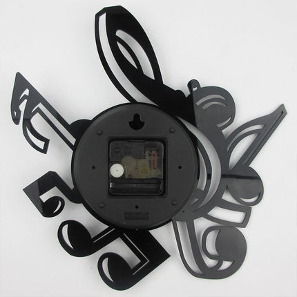 Schallplattenuhr mit Notenschlüssel als musikalisches Geschenk