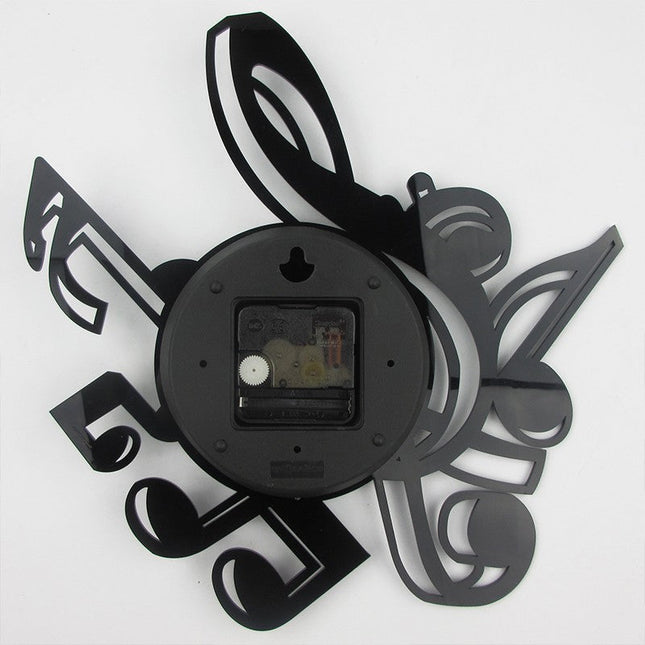 Schallplattenuhr mit Notenschlüssel als musikalisches Geschenk