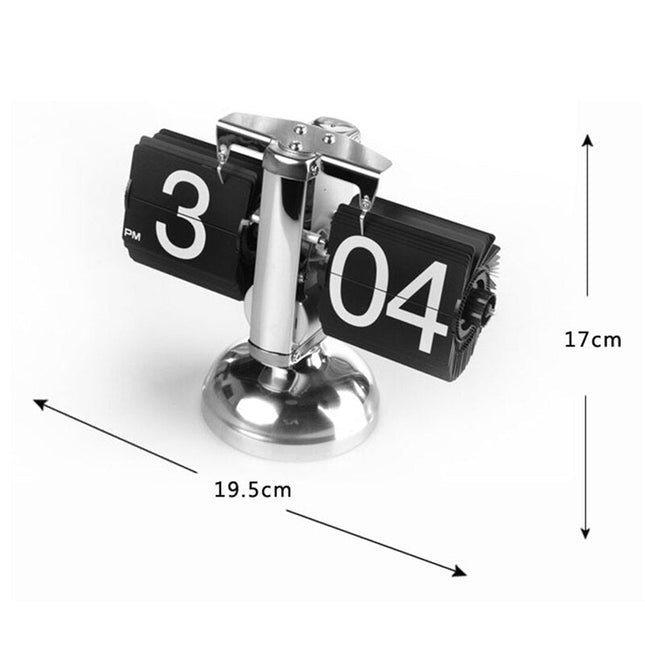 Flip Uhr schwarz weiß Design