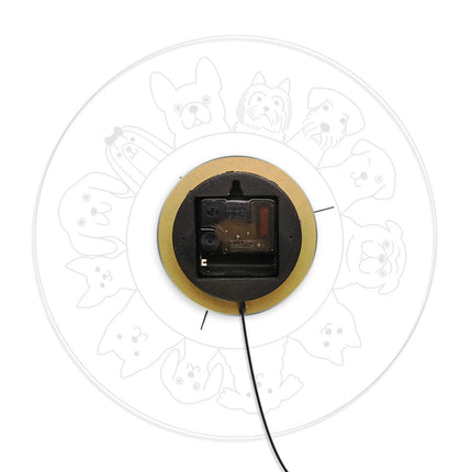 LED Wanduhr mit verschiedenen Hunderassen