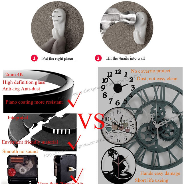 Runde Wanduhr mit Papagei Fotodruck