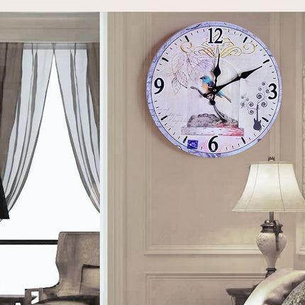 Retro Wanduhr im 60er-Jahre Nummernschild-Look