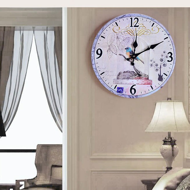 Retro Wanduhr im 60er-Jahre Nummernschild-Look