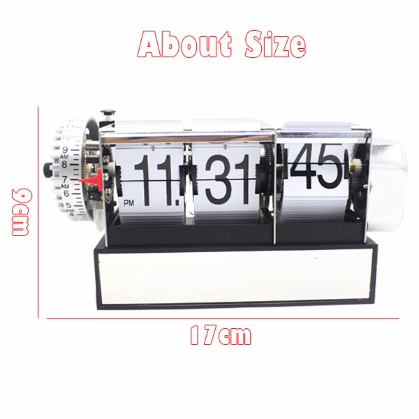 Flip Uhr mit sichtbarem Mechanismus