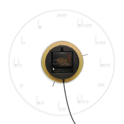Musiknoten Wanduhr mit LED Beleuchtung