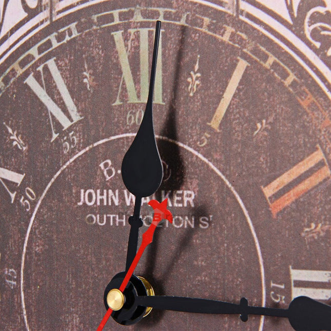 Vintage Wanduhr Holz im Antik-Look