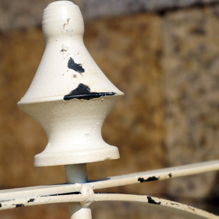 Doppelseitige Vintage Bahnhofsuhr für Außen