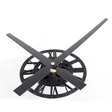 Schwarze Wanduhr mit Propeller Zeigern