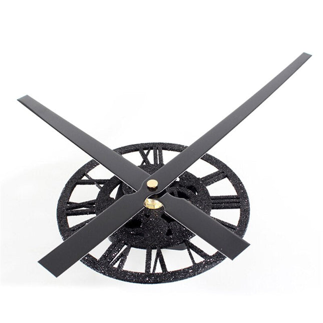 Schwarze Wanduhr mit Propeller Zeigern