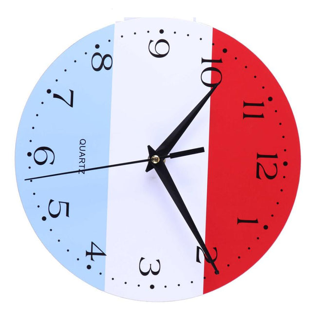 Wanduhr Design Spanien Flagge für Fans