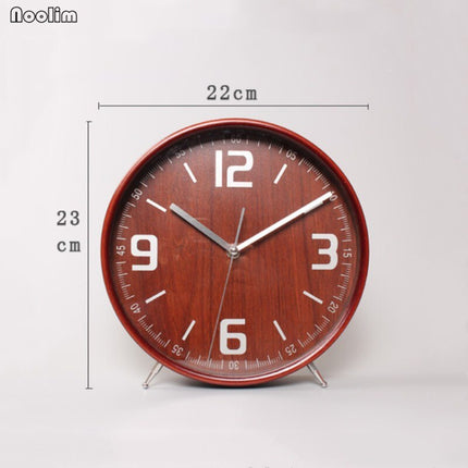 Runde Nachttischuhr mit leisem Uhrwerk