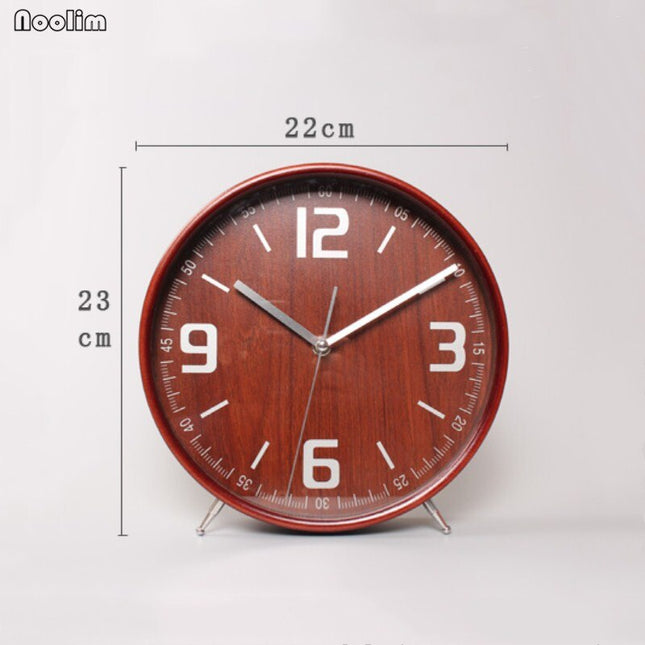 Runde Nachttischuhr mit leisem Uhrwerk