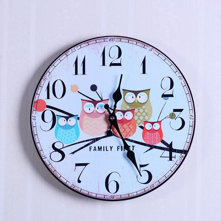 Retro Wanduhr im 60er-Jahre Nummernschild-Look