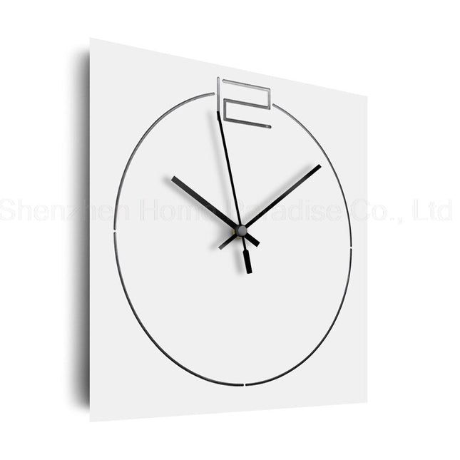 Minimalistische Wanduhr quadratisch modernes Design