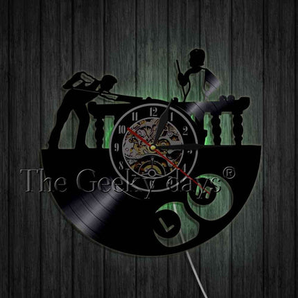 Billard Schallplattenuhr für das Spielzimmer