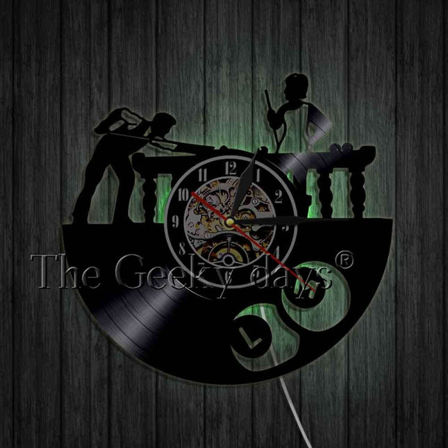 Billard Schallplattenuhr für das Spielzimmer