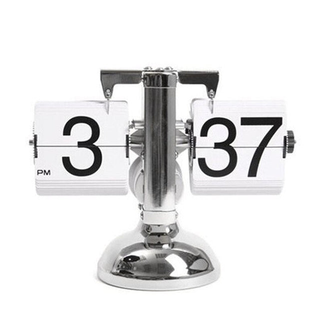 Flip Uhr schwarz weiß Design