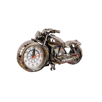 Tischuhr als Motorrad Modell Chrom