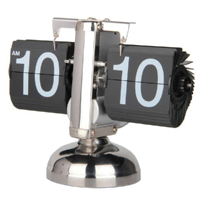Flip Uhr schwarz weiß Design